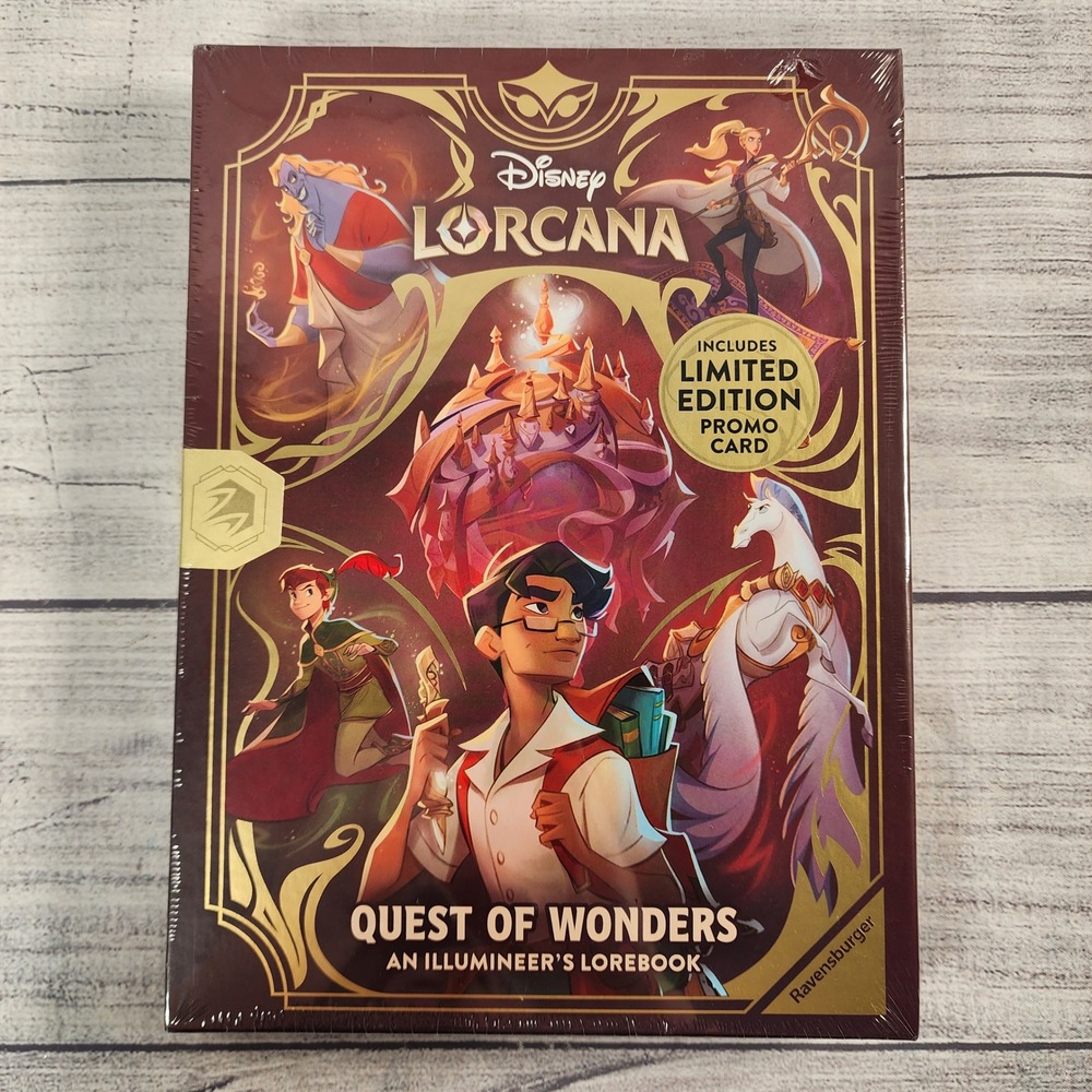 Disney Lorcana Quest of Wonders An Illumineers Lorebook Limited Promo Card NEW